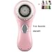 PleasingCare Sonic Facial Cleansing Brush, 2 Speeds Rechargeable Clean Face Machine, Removing Makeup and Skin Care Must Have Cleaning System, 7 Languages Instruction Booklet (Pink - 3 Brush Heads)