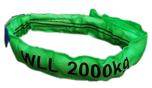 aruma Rundschlinge Polyester (Einfachmantel) - Tragfähigkeit 2000 KG / 2 Tonnen - verschiedene Umfangslänge / Nutzlänge verfügbar