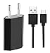 Produktbild USB C Typ C Ladeset [Ladekabel und Netzteil] 2 Meter für Android, Samsung , HTC, Huawei, Sony, Nexus, Nokia, Kindle, LG, Blackberry in schwarz von VAPIAO