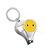Produktbild OIBHFO Home Gelb Nette Reizende Online Chat Emoji Illustration Muster Metall Schlüsselanhänger Ring Multifunktions Nagelknipser Flaschenöffner Auto Keychain Bester Charme Geschenk