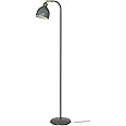 MARIAS KOMMERCE RODFLIK Floor Lamp, 60 Inch, Grey/Green Shade, Reading Lamp