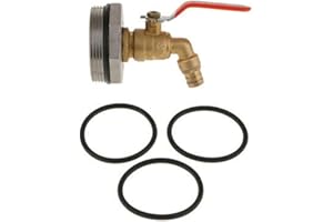 AIDNTBEO D50 Edelstahl-Tonnen-Ersatz-Ablaufhahn für Öl Wasser