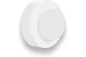 EVI Herrajes Wall Mounted Door Stop (White Lacquer - White Rubber)