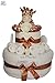 Unisex Giraffe Nappy Cake Baby shower gift hamper - FREE Delivery