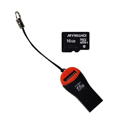 mymahdi 16 GB 16 G Micro SDHC Class 4 TF Speicherkarte mit micro-SD-Kartenleser – Bulk verpackt - 3