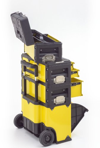 Kunststoff/Metall Trolley 4 Module / 5 Fächer – gelb - 6