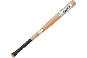 YIJIA | Bate de Béisbol de Madera Maciza con Mango Antideslizante | 71,12cm(28 Pulgadas) - Bate de béisbol, Entrenamiento con Peso y Juegos de Pelota - Diseño Ergonómico para Adultos y Jóvenes