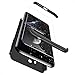 Produktbild Karomenic 360 Grad Hülle + Panzerglas kompatibel mit Xiaomi Pocophone F1 Hart PC Schutzhülle 3 in 1 Full Body Rundumschutz Stoßfest Ganzkörper Bumper Handyhülle Hardcase Cover,Schwarz