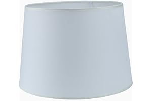Sinta 30cm/12 inch Lampenschirme Baumwolle Stoff Trommel Moderne Ersatz Lichtschirm Lampenschrim für E14/E27 Ersatzschirm Tischlampe Nachttischlampe,Beige