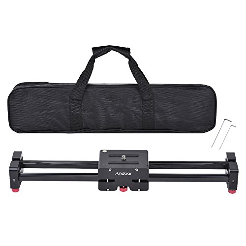 Andoer Cam  ra Vid  o R  tractable Curseur Dolly 52cm Piste Rail stabilisateur 104 cm Sliding Distance R  elle Charge jusqu    8kg pour Canon Nikon Sony DSLR Cam  scopes