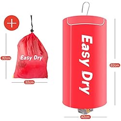 Séchoir Portable Petit Format Dortoir Séchoir Électrique,Peut Être Ajouté Aux Huiles Essentielles,Red