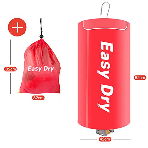 Séchoir Portable Petit Format Dortoir Séchoir Électrique,Peut Être Ajouté Aux Huiles Essentielles,Red