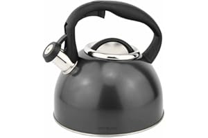 POSTEN ANKER Kitchen I Bouilloire sifflante rétro de qualité supérieure I 1,5 l de volume I Convient à l'induction I Bouilloire I Flûte Théière I Bouilloire à thé I Bouilloire I Bouilloire I Bouilloire à thé I