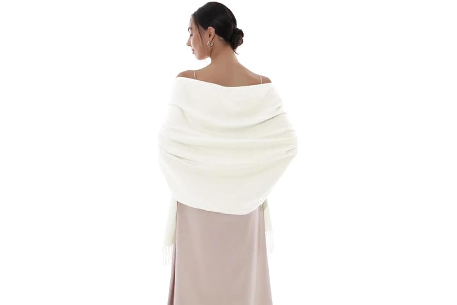 RIIQIICHY Women Scarf Pashmina Shawls and Wraps for Wedding Ladies Winter Scarves