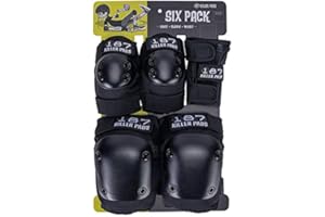 GENERIC 187 Killer Pads Adult Six Pack Black