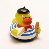 Badeente Frankreich mit Baguette