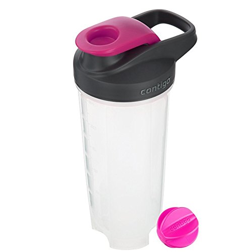 Contigo Shake & Go Fit - Vaso con tapa para batidos energéticos, color rosa (Neon Pink), 820 ml
