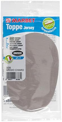 Marbet MB2.009 | Jersey Sportswear Patch | Iron-On | 16 x 10.5cm | Mid Grey