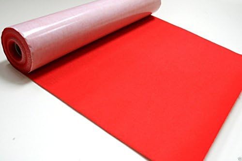 Self Adhesive Felt Baize Fabric Mini Rolls - RED, 1Mtr - 100cmx45cm