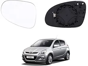 CARIZO Rear View Mirror Glass (Right) for Hyundai i20 (Type-1) 2008-2012