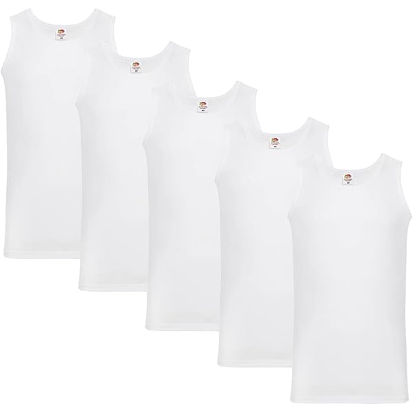 SGS 5-pack: Stijlvolle herenvesten & tanktops in wit & zwart of