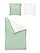 Produktbild Irisette Mako Satin Bettwäsche Bio 4 teilig Bettbezug 135 x 200 cm Kopfkissenbezug 80 x 80 cm Pine 314717-30 Mint