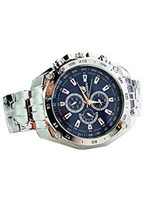 Preisvergleich Produktbild Orlando zeigt Analog Edelstahl Hand Handgelenk Männer (blau)