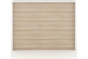 DUÓFIC MOSTRADOR de Recepción y Oficina. Fácil Montaje. Laminado con Frontal Color Acacia DE 25mm DE Grosor. Fabricado EN ESPAÑA. Envio a Toda la Peninsula. (145x105x50 cm)