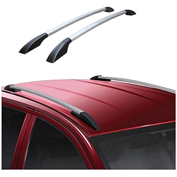 Autozone Car Drill Free Roof Rails In Silver With Black Legs For Maruti Suzuki S Cross Set Of 2 Pieces Amazon In Car Motorbike