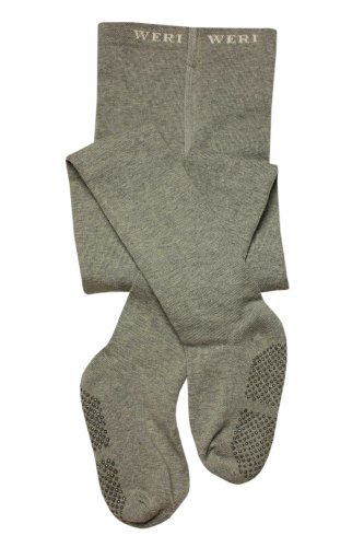 Weri Spezials Baby-Girls ABS Terry Sole Tights 18-24 Months Grey melange