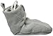 Lodger Cotton Quilt Baby Booties (0 - 3 Months, Grey)