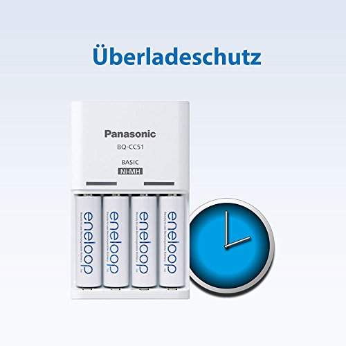Panasonic eneloop, Ladegerät mit 4x eneloop AA, für 2/4 Ni-MH Akkus AA/AAA - 6