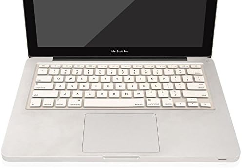 GSuMio Soft Keyboard Cover Silicone Skin Keyboard Protector for MacBook Pro 13" 15" 17" (with or without Retina Display) and MacBook Air 13" ( Fits USA Keyboard LayOut MacBooks) - White