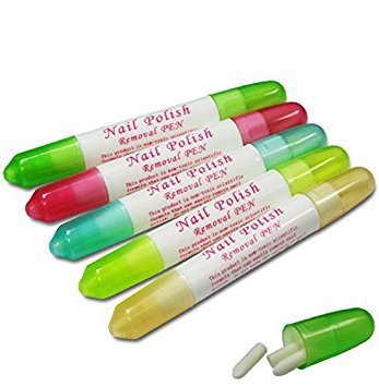 nalmatoionme Nail Art Korrektur Pen Nagellack Entfernerstift (zufällige Farbe)