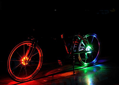 Backtour® 3 Modell Fahrradlicht Speichenlicht Speichenreflektor wasserdicht vorne/hinten Radlicht benuzt für Sicherheit und Warnung LED Lampe Motorrad Zubehör