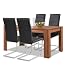 Produktbild Allegro Agionda® Esstisch + Stuhlset : 1 x Esstisch Toledo Nussbaum 140 x 90 + 4 Freischwinger schwarz