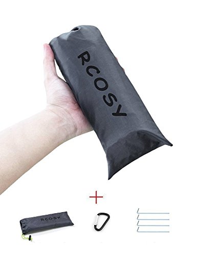 Rcosy Wasserdichte Nylon Taschendecke mit Karabiner, 79 x 59-Zoll