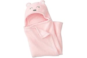 Très Chic Mailanda Bébé Sortie de Bain Animaux-Peignoir de Bain à Capuche-Serviette Peignoir à Capuche pour bébé 0-2 ans(100 * 100), Rose, Taille unique