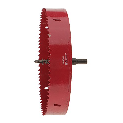 HSS Bi Metall Bohrkrone Trockenbau Dosenbohrer Lochsäge Lochsägen 200mm für Aluminiumrohr Aluminium Stahl Edelstahl - 190mm