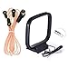 Price comparison product image Bingfu FM Antenna 75ohm Dipole Indoor FM Antenna F Male Adapter and AM Antenna 2 Bare Wire Loop Wire Antenna for Onkyo Denon Marantz Pioneer Stereo Receiver