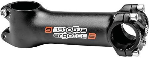 ergotec Stem Pike 2: 1 1/8 (28.6), +/-6 °, Handlebar Clamp 25.4 mm Height 40 mm Level 6, Individually Packed, 6061 T6 Black 155g (90 mm) – 170 g (120 mm, 120 mm Aluminium Black Sandblasted