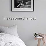 HhGold Wandaufkleber Kreative Wand-Aufkleber-Schlafzimmer-Studien-Schlafsaal-Änderungen, zum einiger Änderungen, Gold zu Machen