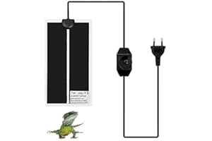 Hihey - Alfombra calefactora para reptiles (5 W, 7 W, 14 W, 28 W, accesorios para reptiles, alfombra calefactora para reptiles, alfombra calefactora anfibios para terrarios para acuarios