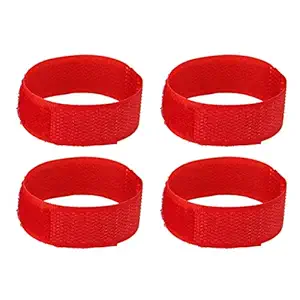 FLAWISH 5 Pcs Chicken Collar Anti Crow Rooster Collar for Poultry Chicken Duck Red