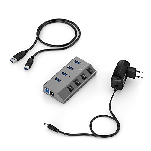 KabelDirekt 4-Port USB 3.0 Hub mit Ladefunktion für Mac und PC – PRO Series - 5