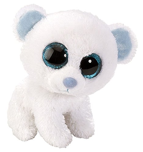Lashuma Plüschtier Sweet and Sassy Eisbär Peluche con Ojos de Peluche de pie: 13 cm