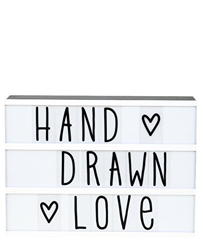 A little lovely Company – Buchstaben Handschrift – für alle Leuchtkästen – Inhalt: 85 Stück - 2