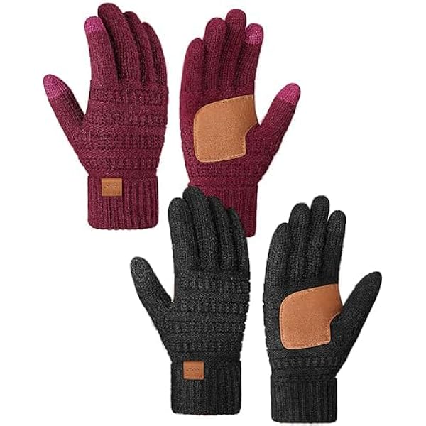 ARFNKIM Winter Thermal Gloves - Fleece Lining Touch Screen For Men & Women