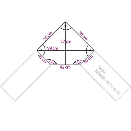 Schwerlastregal Steckregal Eckregal 180x99x77 cm Kellerregal 875 kg Tragkraft Lagerregal Werkstattregal Regal verzinkt - 7
