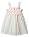 Beebay Infant-girl 100% Cotton Woven Neon Floral Embroidery Dress (White,12-18 Months) RS.477.00